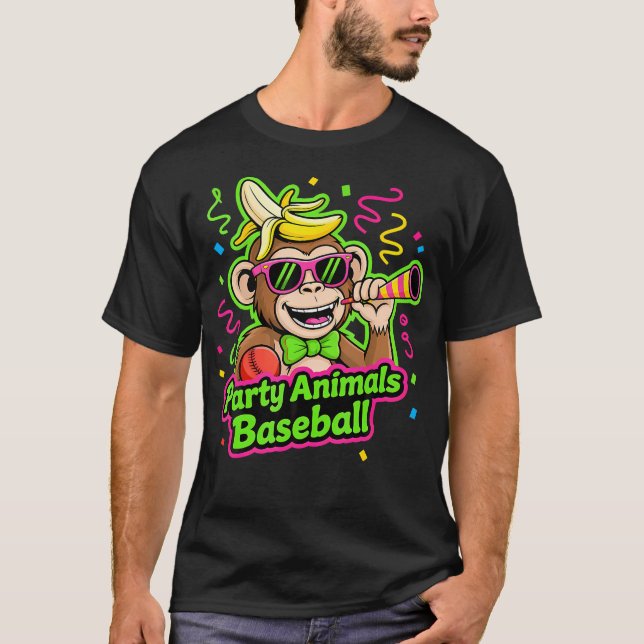Party Animals Baseball T-Shirt (Front)
