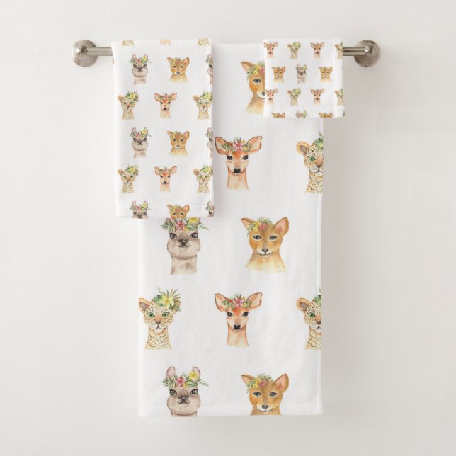 PARTY ANIMALS BATH TOWEL SET (Insitu)