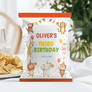Party Animals Birthday Chip Bag Wrapper