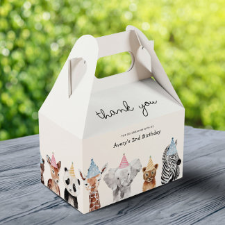 Party Animals Birthday Favour Box