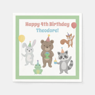Party Animals Birthday Party Napkin
