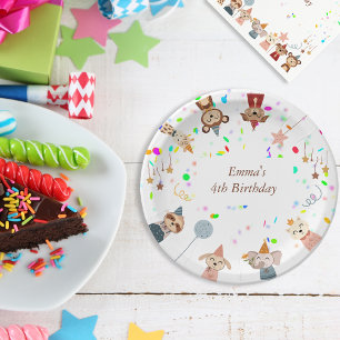 Party Animals customizable Paper Plate