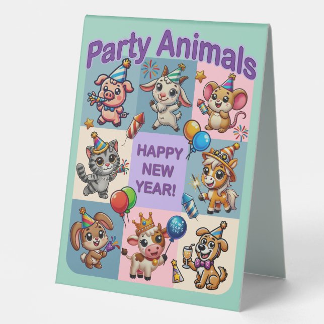 Party Animals "Happy New Year" (Front)
