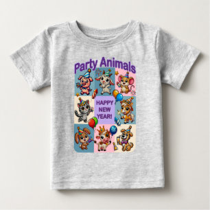 Party Animals "Happy New Year" Baby T-Shirt
