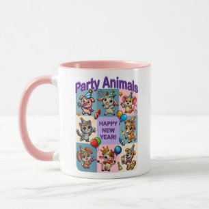 Party Animals "Happy New Year" Mug