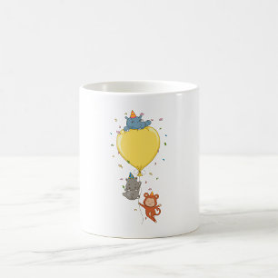 Party Animals Holding A Balloon Coffee Mug