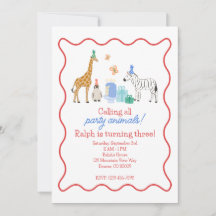 Party Animals Invitation
