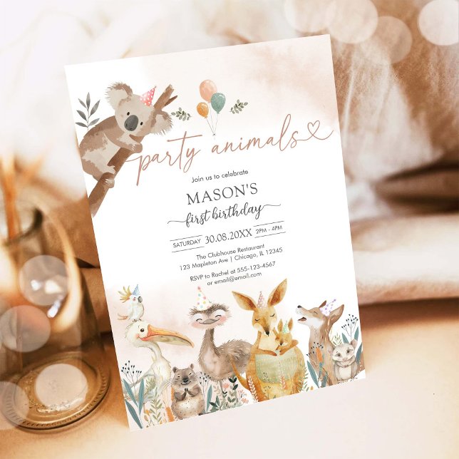 Party Animals Kids Birthday Invitation (Creator Uploaded)