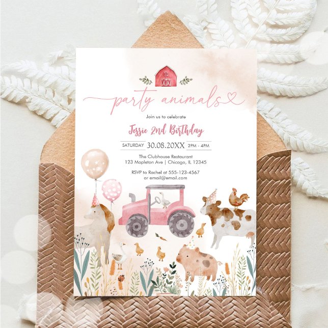 Party Animals Kids Birthday Invitation (Creator Uploaded)