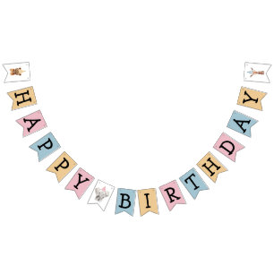 Party Animals Kids Happy Birthday Bunting