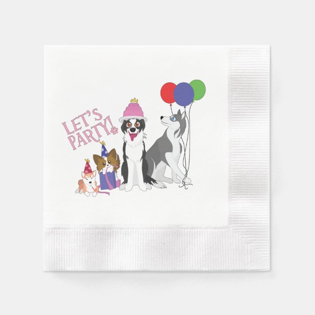 Party Animals Napkin (Front)
