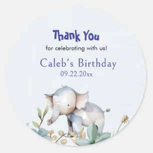 Party Animals Orthodox Children's Birthday Party Classic Round Sticker