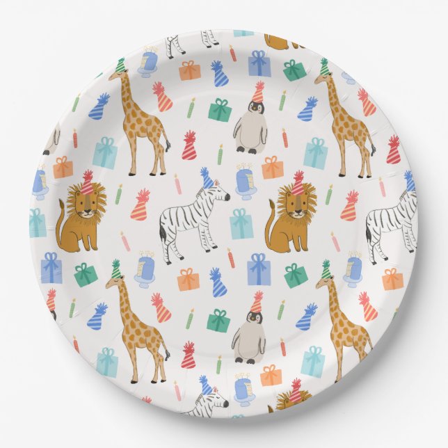 Party Animals Paper Plates (Front)