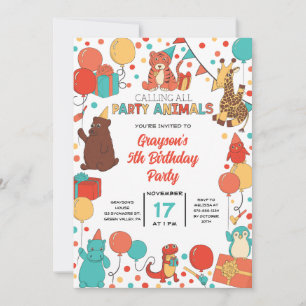 Party Animals Personalised Children's Birthday