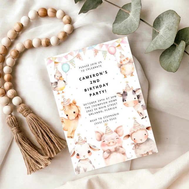 Party Animals Safari Birthday Party Invitation (Creator Uploaded)