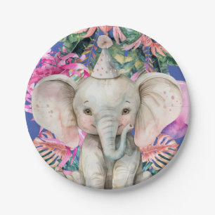 Party Animals Safari Wild One Boy Birthday Party Paper Plate