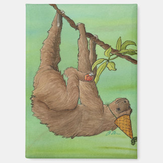 Party Animals: Sloth Magnet 2.5"x3.5"