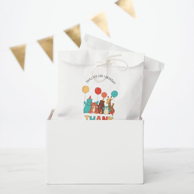 Party Animals Thank You Favour  Bag (Party)