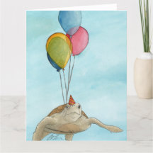 Party Animals: Turtle Greeting Card 8.5"x11"