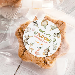 Party Animals Wild Safari 1st Birthday Sticker