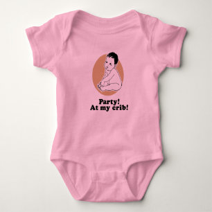 Party at my crib T-shirt Baby Bodysuit