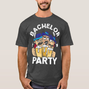 Party Bachelor In Progress Groomsquad Groom Squad  T-Shirt