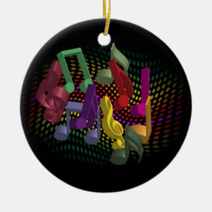 Party Background Ceramic Ornament