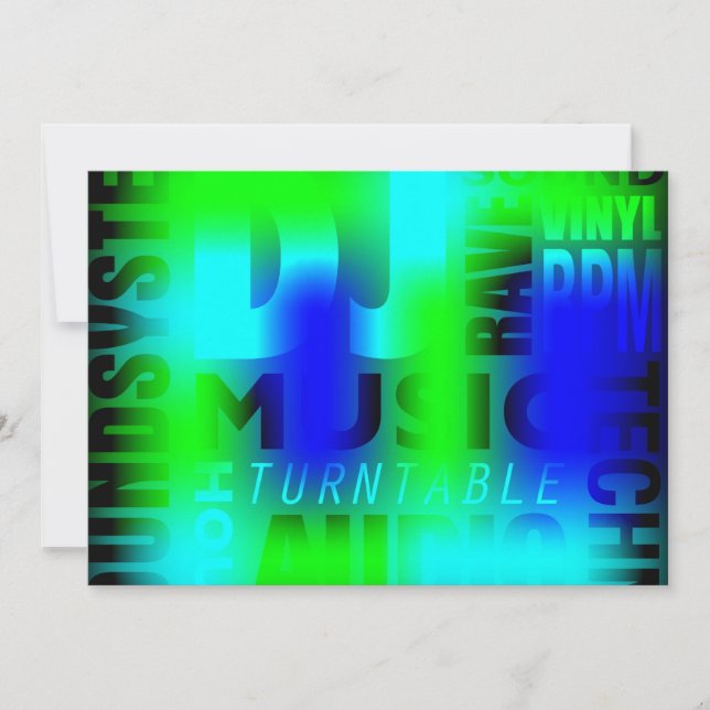 Party Background Invitation (Front)