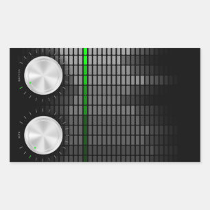 Party Background Rectangular Sticker