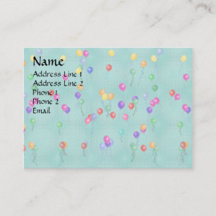 Party Balloons Business Card