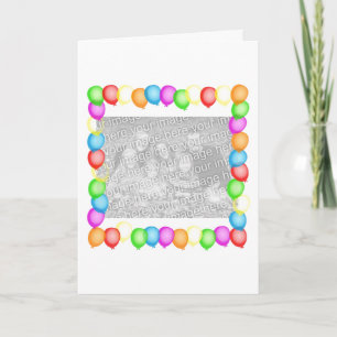 Party Balloons Card