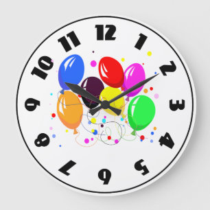 Party Balloons Clock
