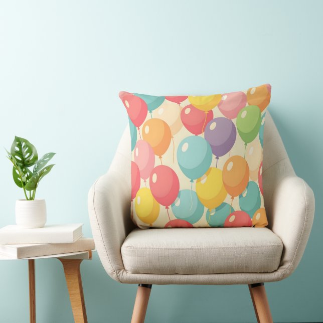 Party balloons in different colors cushion (Chair)