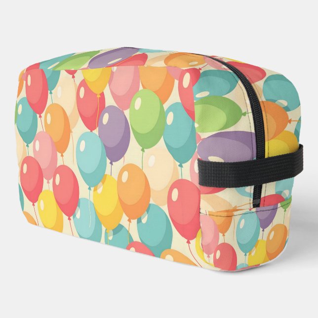 Party balloons in different colors dopp kit (Left Corner)