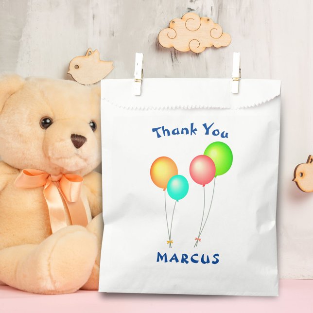 Party Balloons Kids Birthday Thank You  Favour Bag (Creator Uploaded)
