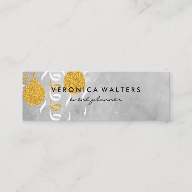 Party Balloons Mini Business Card (Front)