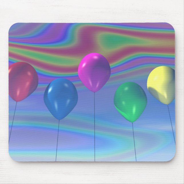 Party Balloons Mousepad (Front)