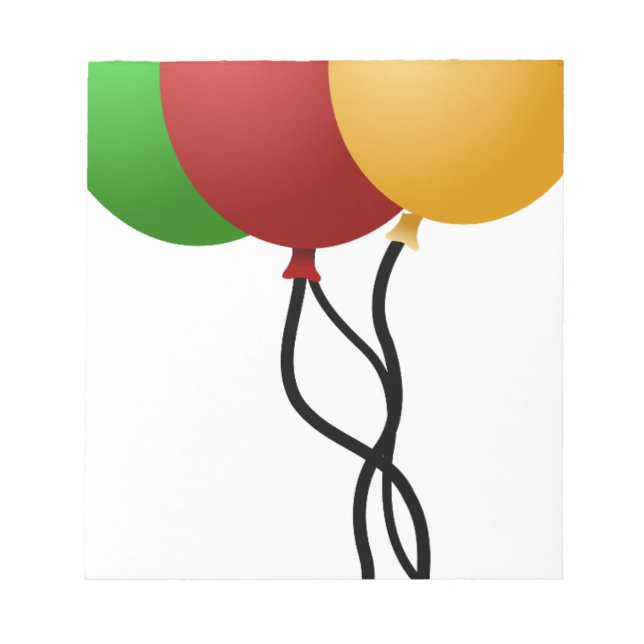 Party Balloons Notepad (Front)