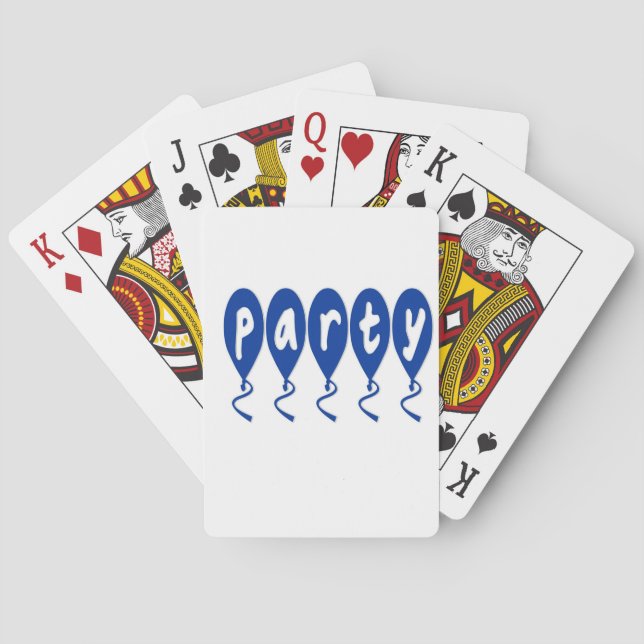 Party Balloons Playing Cards (Back)