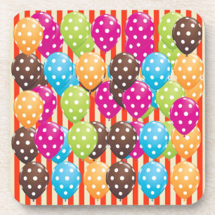 Party Balloons Stripes polka dots circus Fun Coaster