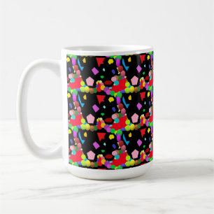 Party baloon type design hot red and other colours coffee mug