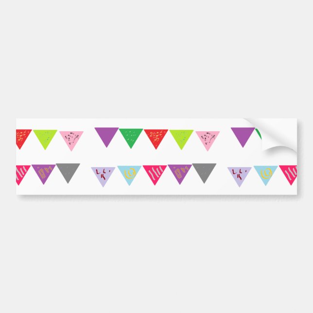 Party banner deco bumper sticker (Front)