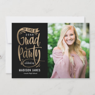 Party Banner Graduation Announcement Invitation