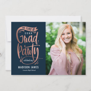 Party Banner Graduation Announcement Invitation