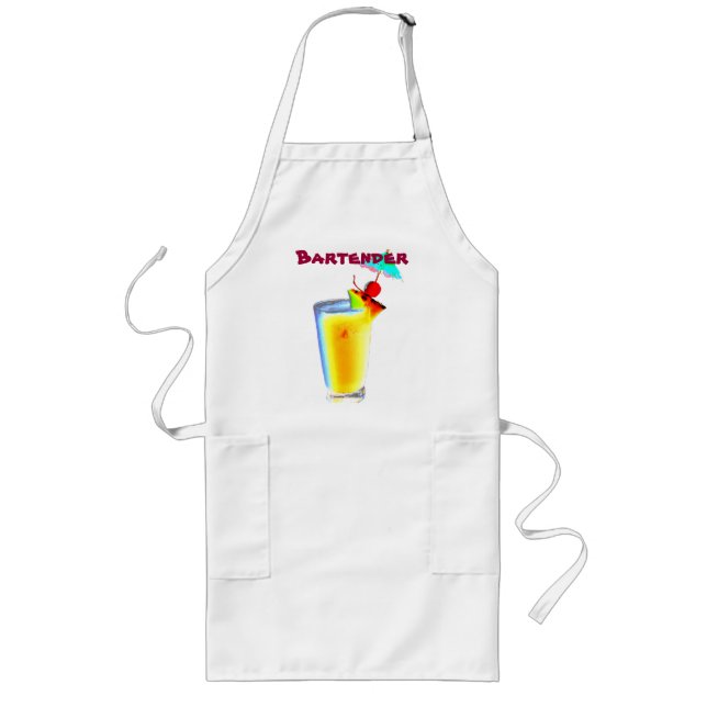 Party Bartender Long Apron (Front)