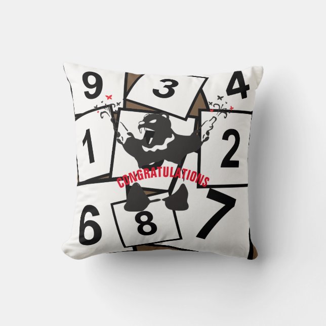 Party Bear Celebration Cushion (Front)