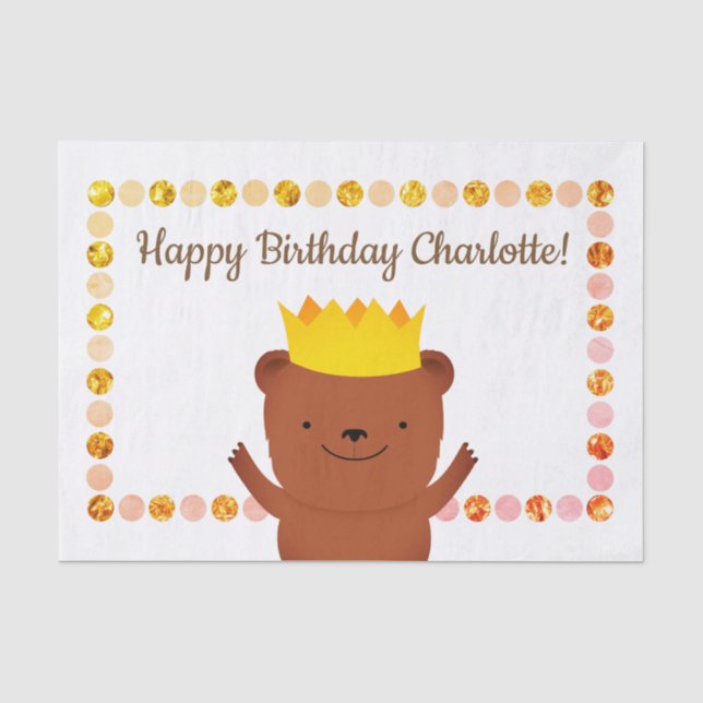 Party Bear Tissue Paper (Front)
