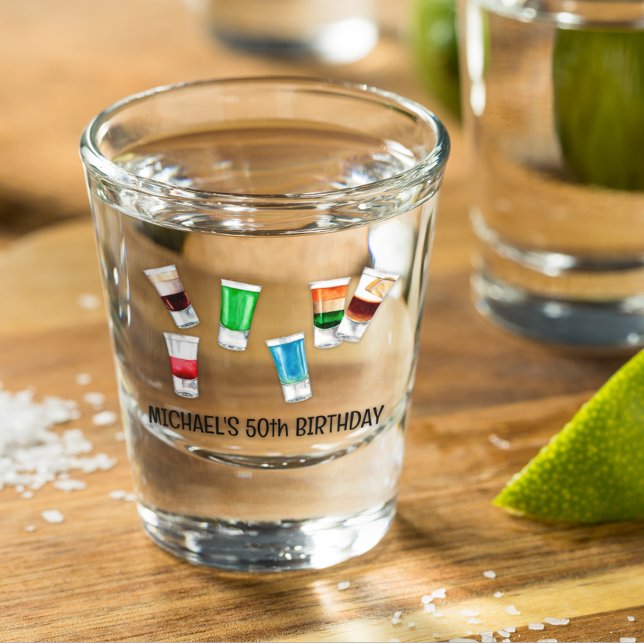 Party Birthday Drink Alcohol Party Personalised  Shot Glass (Creator Uploaded)
