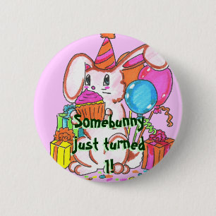 Party Bunny Button