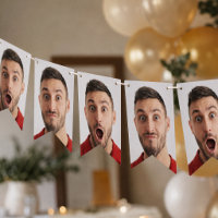 Party Bunting Banner | Custom Photo Selfie Garland